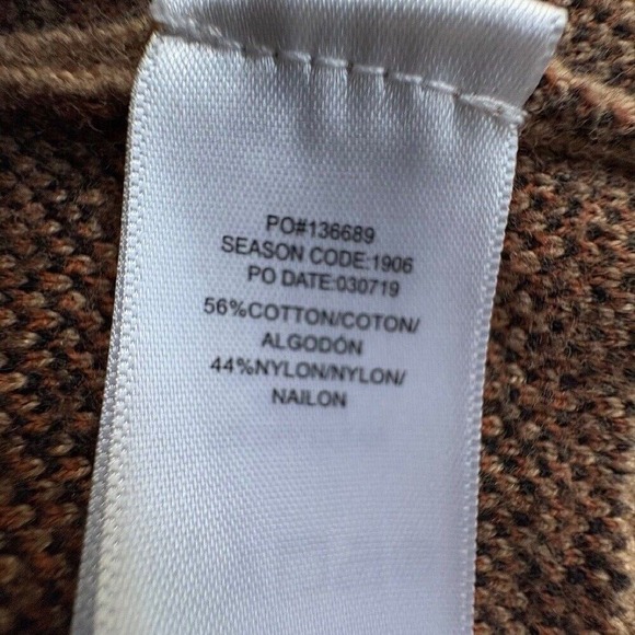 SPLENDID $168 Leopard Print Duster Cardigan, Boho Knit Sweater Tan Brown MED EUC - Picture 7 of 11